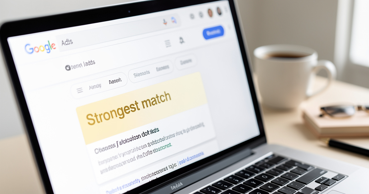 Google Ads teste le label Strongest match : une analyse détaillée